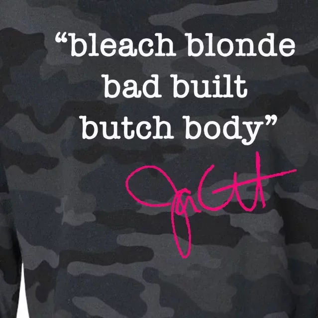 Bleach Blonde Bad Built Butch Body Jasmine Crockett Cropped Pullover Crew