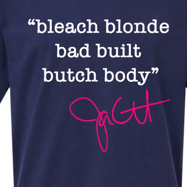 Bleach Blonde Bad Built Butch Body Jasmine Crockett Sueded Cloud Jersey T-Shirt