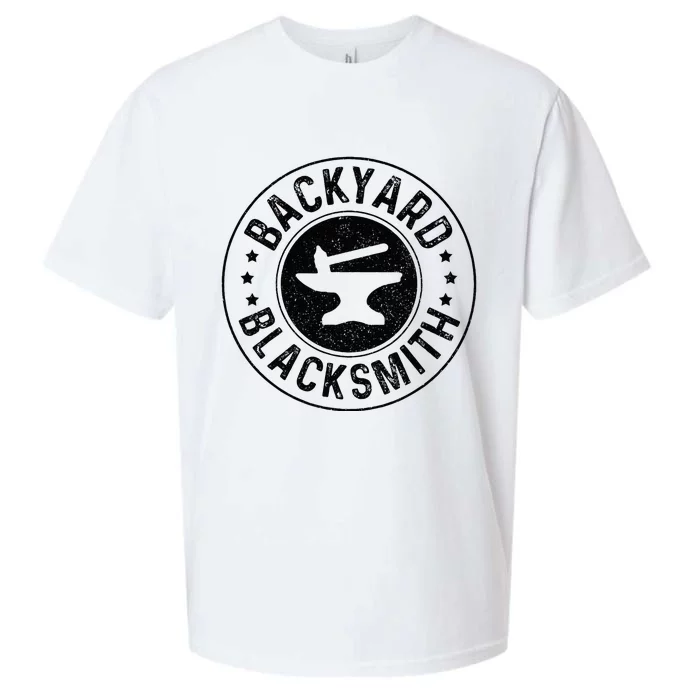 Backyard Blacksmith Blacksmithing Forge Forging Gift Sueded Cloud Jersey T-Shirt