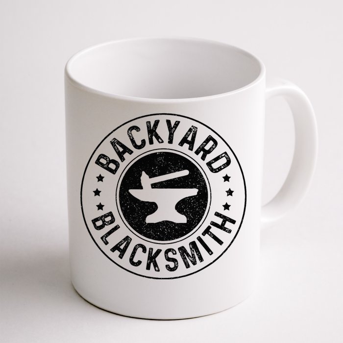 Backyard Blacksmith Blacksmithing Forge Forging Gift Front & Back Coffee Mug