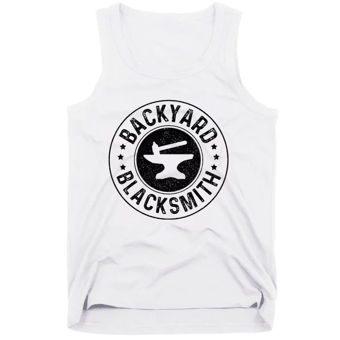 Backyard Blacksmith Blacksmithing Forge Forging Gift Tank Top