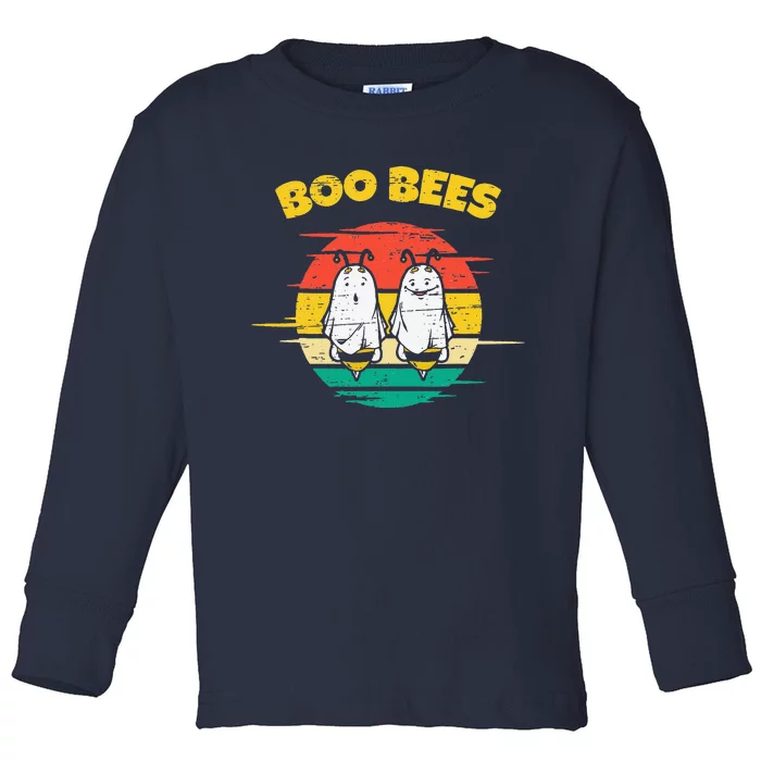 Boo Bees Beekeeper Honey Halloween Day Spooky Trick Or Treat Toddler Long Sleeve Shirt