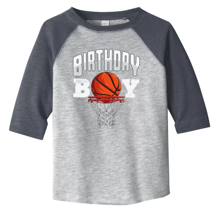 Basketball Birthday Boy Player Basketball Player Birthday Toddler Fine Jersey T-Shirt