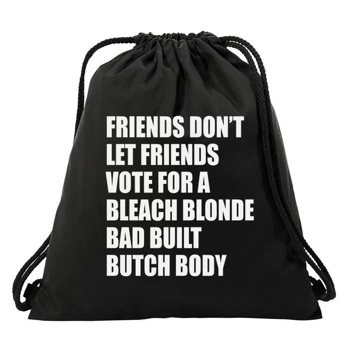 Bleach Blonde Bad Built Butch Body Drawstring Bag