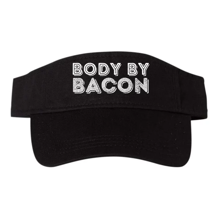 Body By Bacon Funny Bacon Lover & Foodie Valucap Bio-Washed Visor