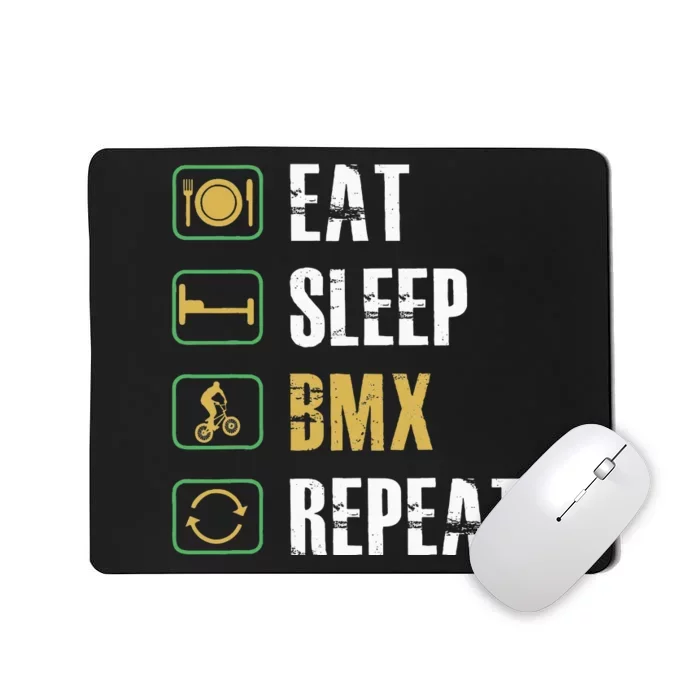 Bmx Bike Bicycle Motocross Racing Biker Rider Biking Cyclist Mousepad