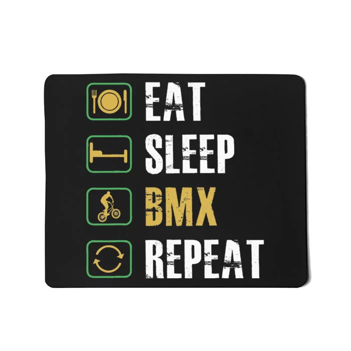 Bmx Bike Bicycle Motocross Racing Biker Rider Biking Cyclist Mousepad