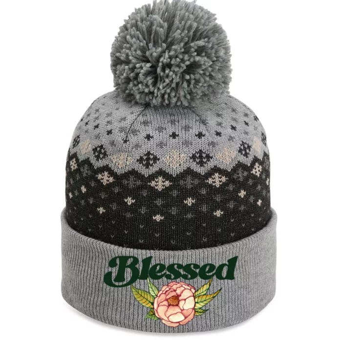 Blessed Beautiful Blessings Artwork Gift The Baniff Cuffed Pom Beanie