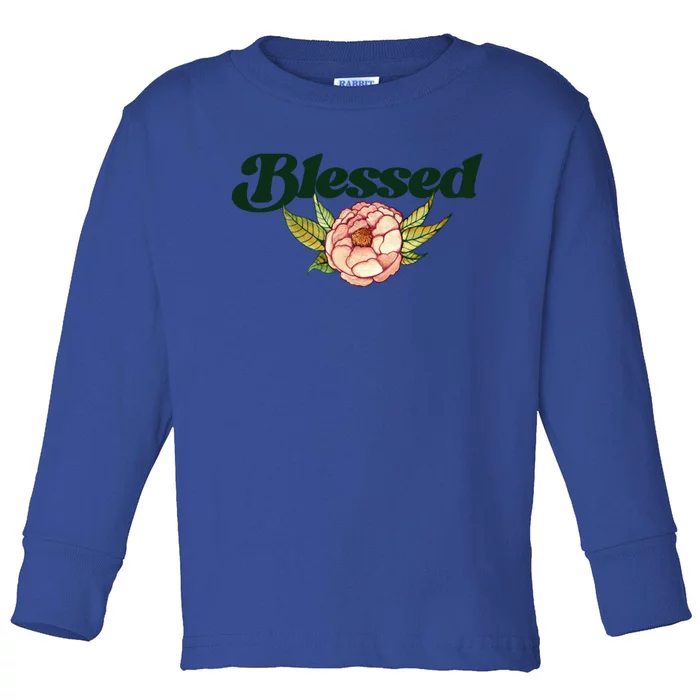 Blessed Beautiful Blessings Artwork Gift Toddler Long Sleeve Shirt