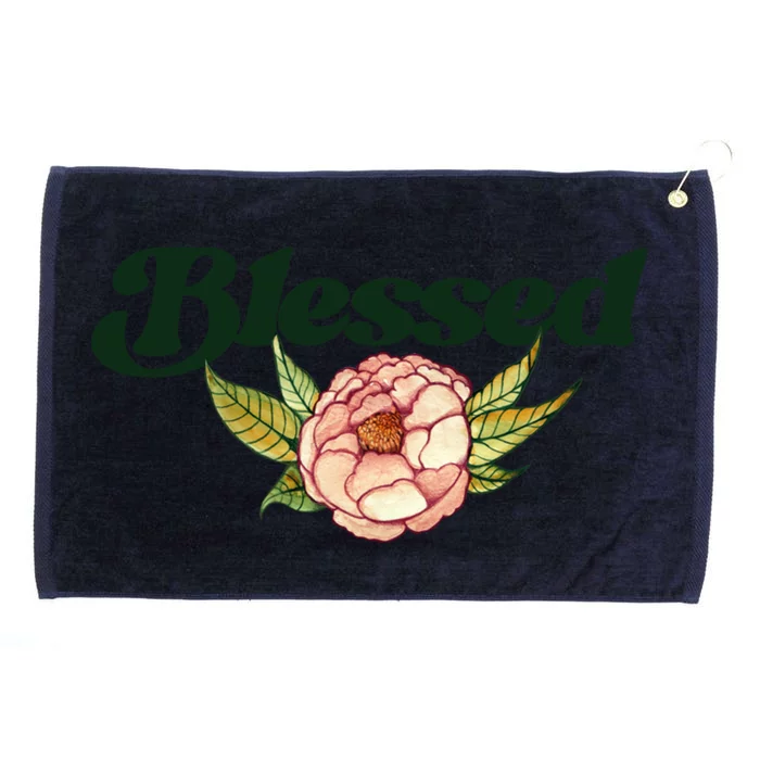 Blessed Beautiful Blessings Artwork Gift Grommeted Golf Towel