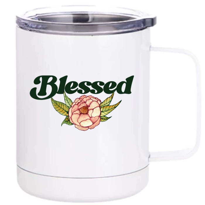 Blessed Beautiful Blessings Artwork Gift Front & Back 12oz Stainless Steel Tumbler Cup