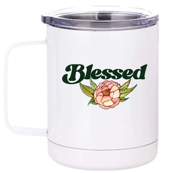 Blessed Beautiful Blessings Artwork Gift Front & Back 12oz Stainless Steel Tumbler Cup