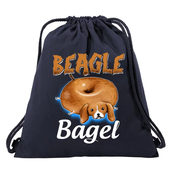 Beagle Bagel Beagle Dog Bagel Bread Cute Animal Lover Gift Drawstring Bag