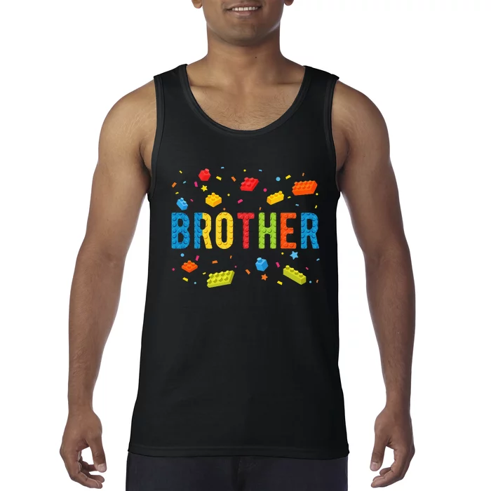 Brother Building Blocks Birthday Tank Top