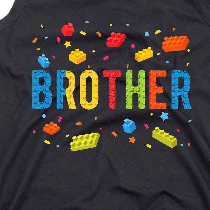 Brother Building Blocks Birthday Tank Top