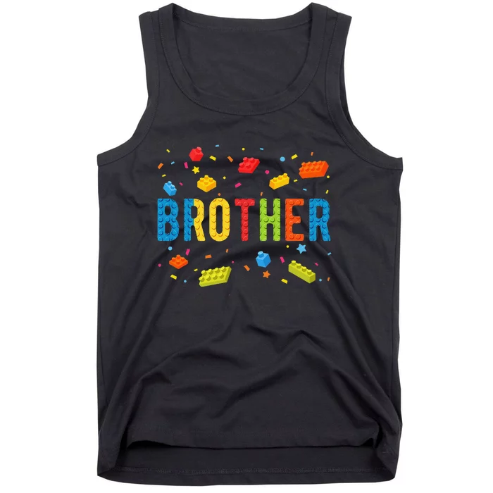 Brother Building Blocks Birthday Tank Top