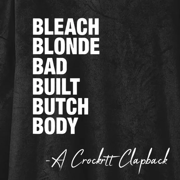 Bleach Blonde Bad Built Butch Body Hooded Wearable Blanket