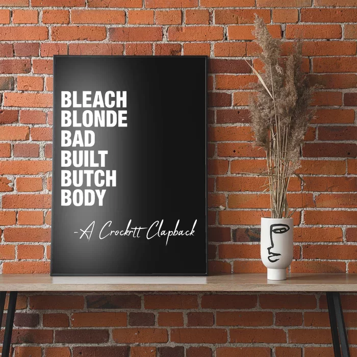 Bleach Blonde Bad Built Butch Body Poster