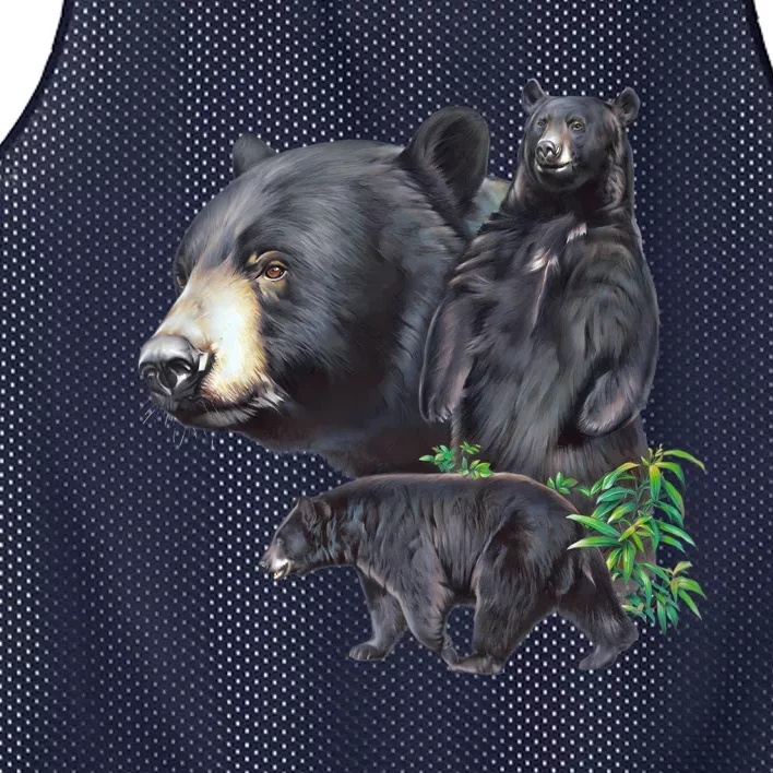 Black Bears Mesh Reversible Basketball Jersey Tank