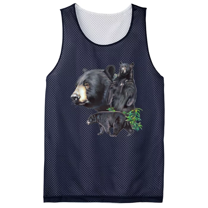 Black Bears Mesh Reversible Basketball Jersey Tank