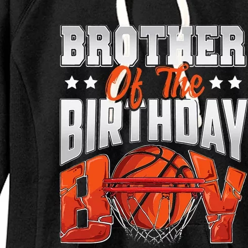 Brother Basketball Birthday Family Baller Bday Party Women's Fleece Hoodie