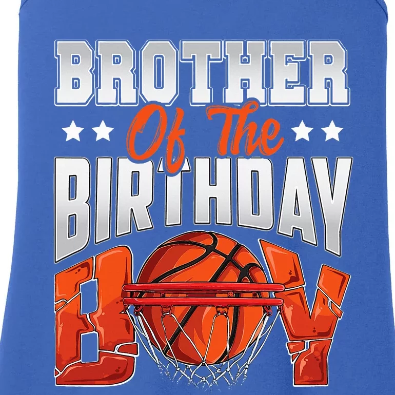 Brother Basketball Birthday Family Baller Bday Party Ladies Essential Tank