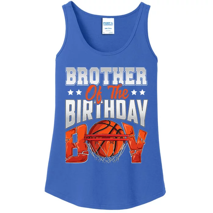 Brother Basketball Birthday Family Baller Bday Party Ladies Essential Tank