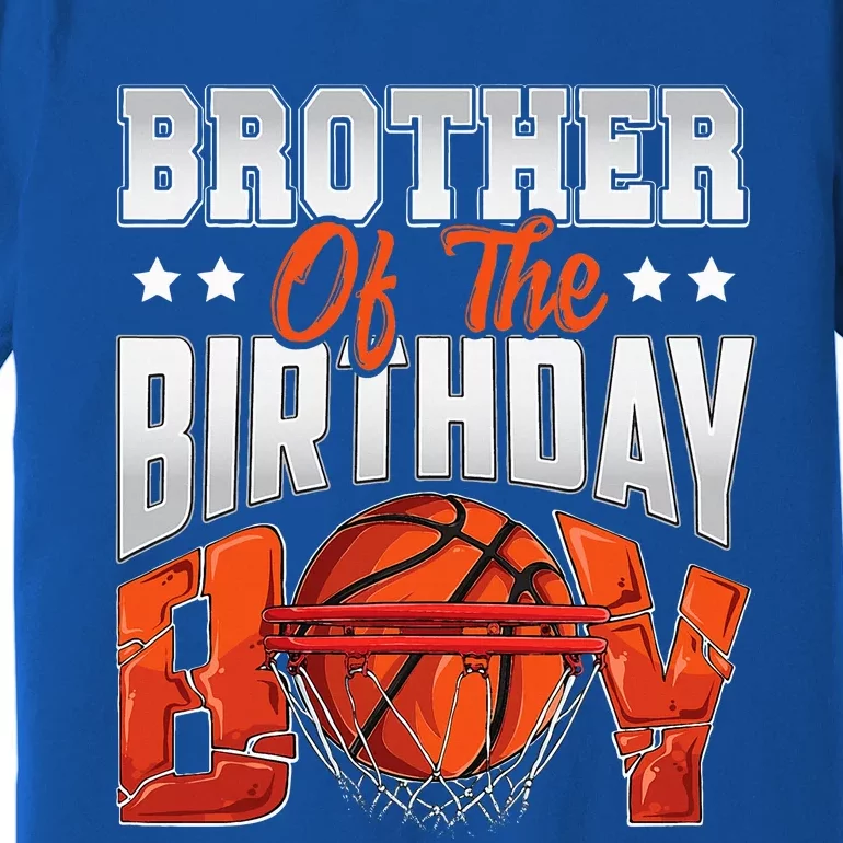 Brother Basketball Birthday Family Baller Bday Party Premium T-Shirt