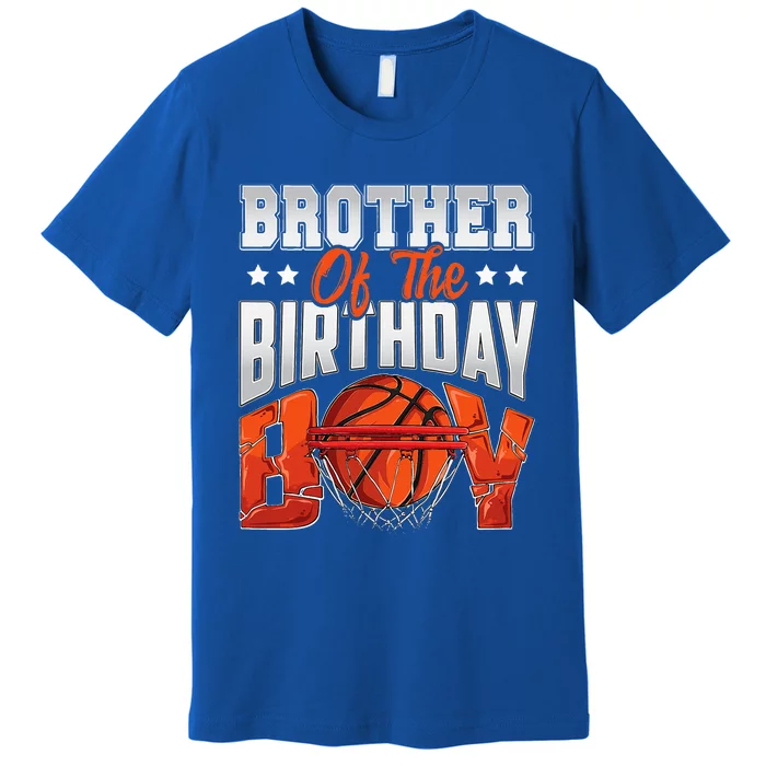 Brother Basketball Birthday Family Baller Bday Party Premium T-Shirt