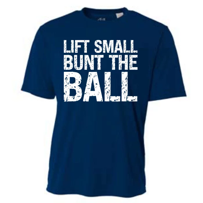 Baseball Batter Batting Strategy Lift Small Bunt The Ball Cooling Performance Crew T-Shirt