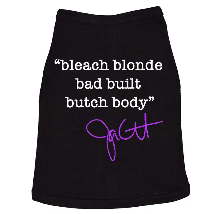 Bleach Blonde Bad Built Butch Body Jasmine Crockett Doggie Tank