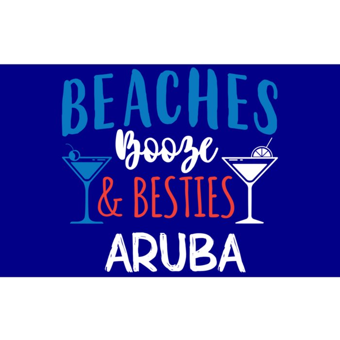 Beaches Booze Besties Bachelorette Aruba Trip Gift Bumper Sticker