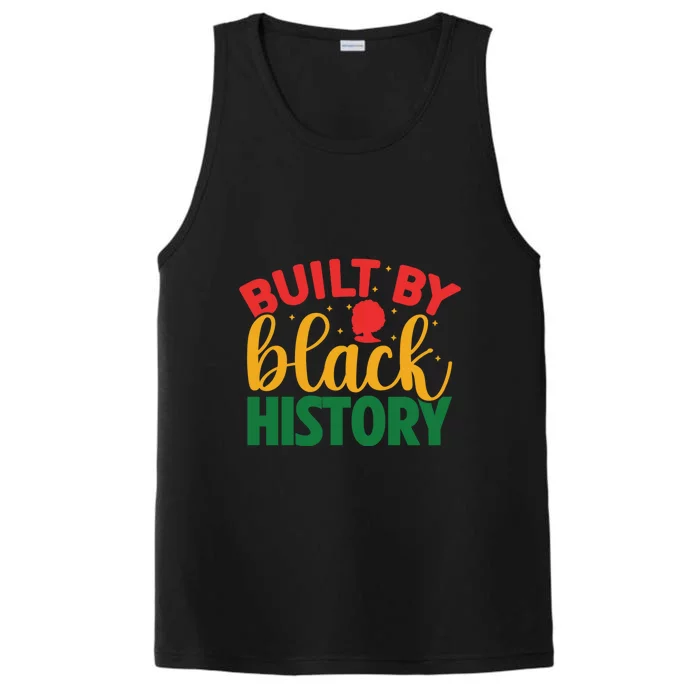 Built By Black History Month Afro Frican Pride Women Performance Tank