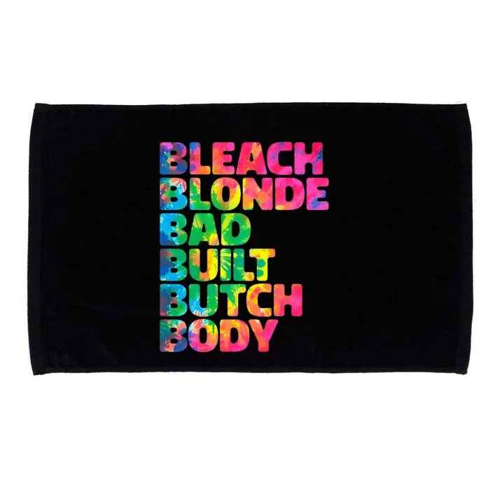 Bleach Blonde Bad Built Butch Body Microfiber Hand Towel