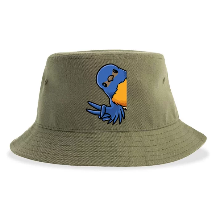 Bluebird Bird Sustainable Bucket Hat