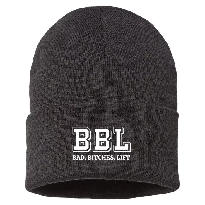 Bbl Bad Bitches Lift Sustainable Knit Beanie