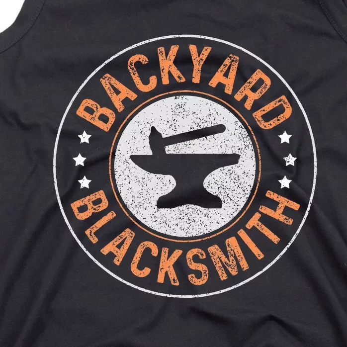 Blacksmith Backyard Blacksmithing Forge Forging Gift Tank Top