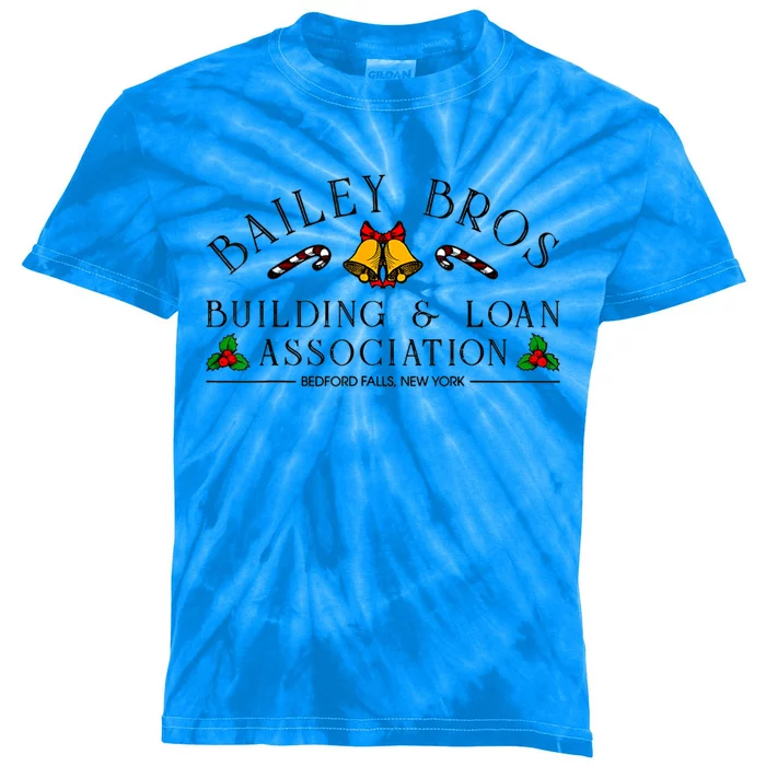 Bailey Bros Building And Loan Association Funny Gift Kids Tie-Dye T-Shirt