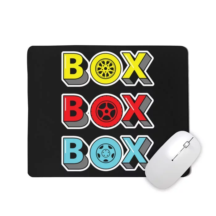 Box Box Box Retro Vintage Racing Mousepad