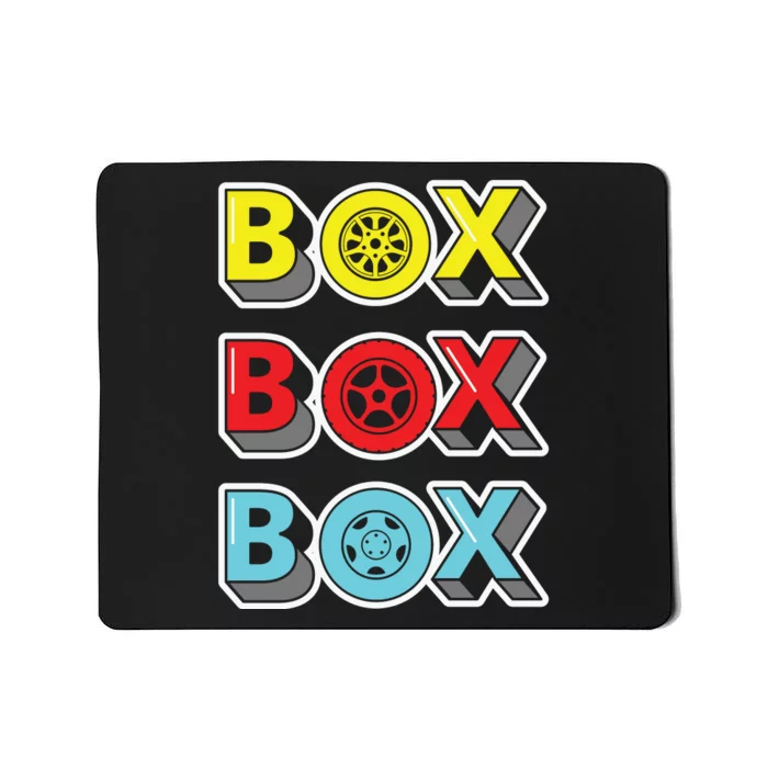 Box Box Box Retro Vintage Racing Mousepad