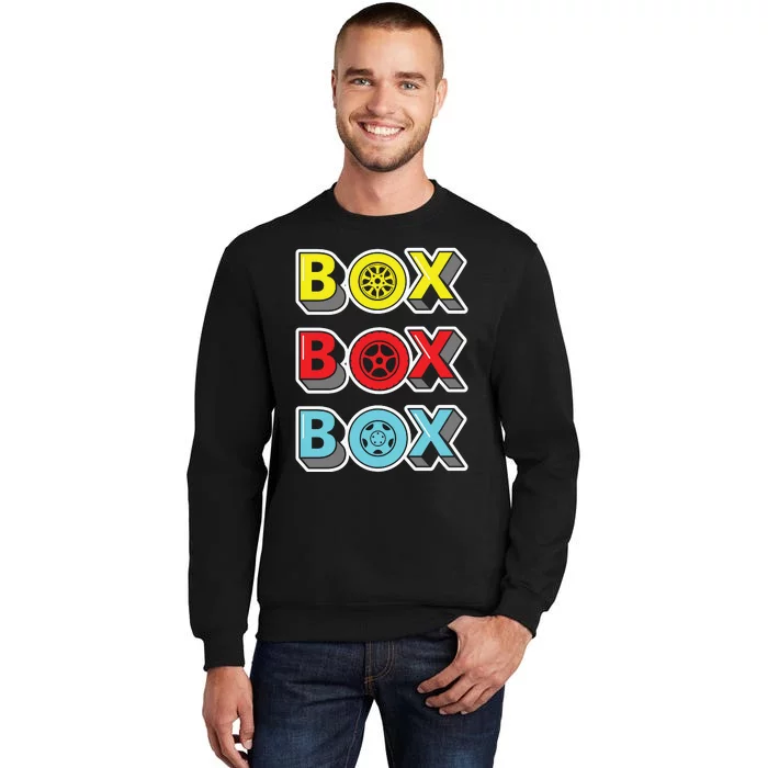 Box Box Box Retro Vintage Racing Tall Sweatshirt