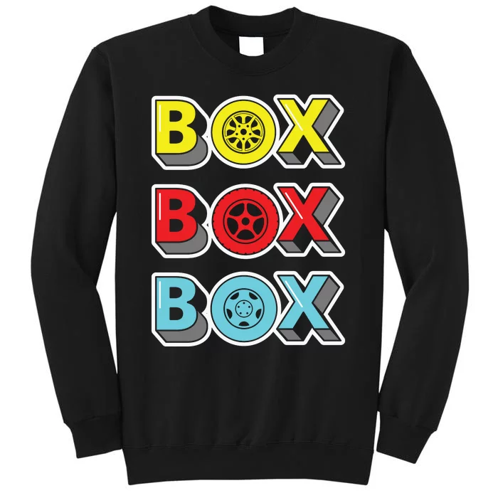 Box Box Box Retro Vintage Racing Tall Sweatshirt