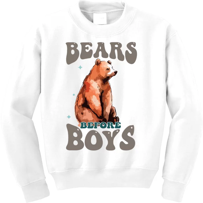 Bears Before Boy I Choose The Bear Kids Sweatshirt