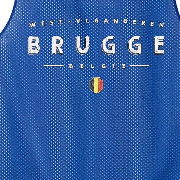 Bruges Belgium Mesh Reversible Basketball Jersey Tank