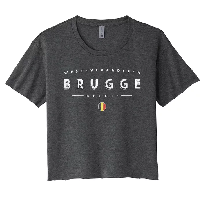 Bruges Belgium Women's Crop Top Tee