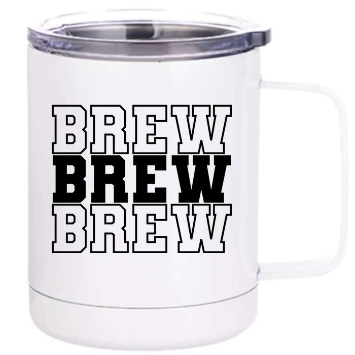 Beer Brewer Brew Your Own Beer Gift Front & Back 12oz Stainless Steel Tumbler Cup