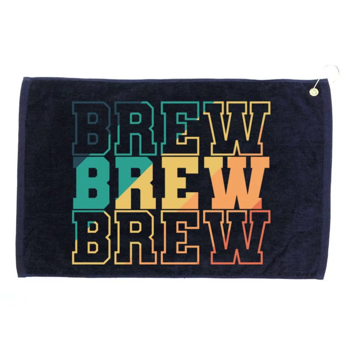 Beer Brewer Brew Your Own Beer Gift Grommeted Golf Towel