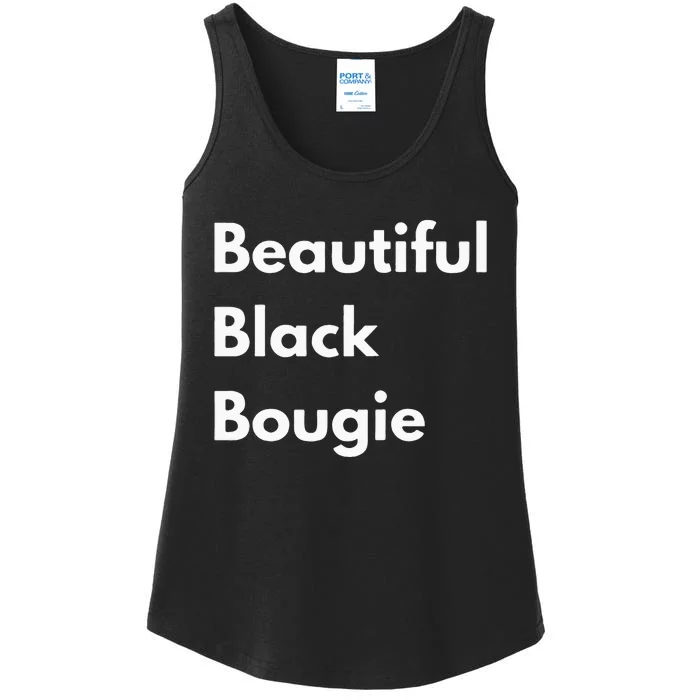 Beautiful Black Bougie Ladies Essential Tank