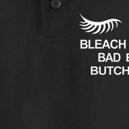 Bleach Blonde Bad Built Butch Body Dry Zone Grid Performance Polo