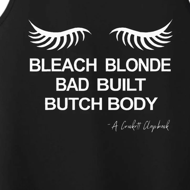 Bleach Blonde Bad Built Butch Body Performance Tank